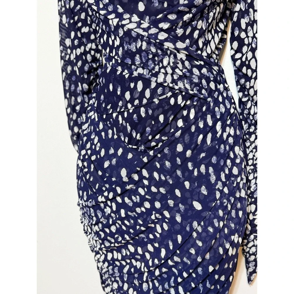 Free People Katana Mesh Bodycon Mini Dress Womens Large Indie Sleaze‎ Artsy Glam